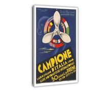 XYSWDD Campione, Italy. Gare Motonautiche Internazionali Vintage Grand Prix Poster Canvas Art Wall Decor Posters Home Bar Restaurant Garage Cafe Logo Gift 24x36inch(60x90cm)
