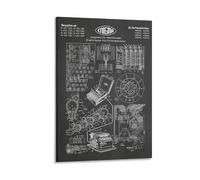 XYSWDD Enigma Cipher Machine Patent Print Art 1933 Canvas Art Poster And Wall Art Picture Print Modern Family Bedroom Decor Posters 16x24inch(40x60cm)