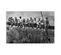 XYSWDD Lunch Atop A New York Skyscraper 1932 Art Print Poster. Canvas Modern Poster Wall Art Prints Paintings Living Room Bedroom Decor 08x12inch(20x30cm)