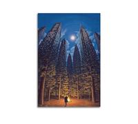 XYSWDD Magic Realism by Rob Gonsalves Poster Decorative Painting Canvas Wall Posters And Art Picture Print Modern Family Bedroom Decor Posters 16x24inch(40x60cm)