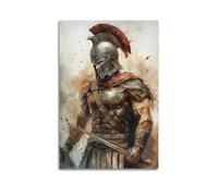XYSXMY Vintage Spartan Warrior Poster Vintage Spartan Warrior Poster Decorative Painting Canvas Wall Posters And Modern Family Bedroom Decor 24x36inch(60x90cm)