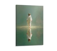 XYSXYCP Canvas Wall Art Picture Christian Poster Holy Jesus Walking On Water Modern Living Room Bedroom Decor 08x12inch(20x30cm)