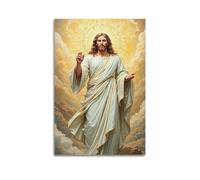 XYSXYCP Wall Art Photo Album Christian Posters Divine JesusInHeavenlyLight Modern Family for Living Room Decor 16x24inch(40x60cm)