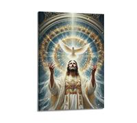 XYSXYCP Wall Art Photo Album Christian Posters HolySpiritGlorious Jesus Modern Family for Living Room Decor 24x36inch(60x90cm)