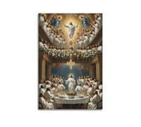 XYSXYCP Wall Art Photo Album Christian Posters SaintsGathered CommunionAndAscension Modern Family for Living Room Decor 24x36inch(60x90cm)