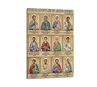 XYSXYCP Wall Art Photo Album Christian Posters TwelveApostles Portrait Modern Family for Living Room Decor 12x18inch(30x45cm)