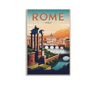 XYSXYCP Wall Art Photo Album Travel Posters Ancient Rome Modern Family for Living Room Decor 16x24inch(40x60cm)
