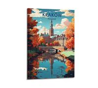 XYSXYCP Wall Art Photo Album Travel Posters AutumnReflective KrakowPoland Modern Family for Living Room Decor 08x12inch(20x30cm)