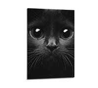 XYSXYCP Wall Art Picture Print Animal Poster Cat, Mischievous Eyes in The Dark (1) Modern Family for Living Room Decor 16x24inch(40x60cm)