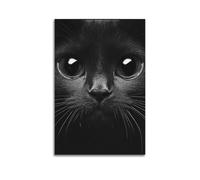 XYSXYCP Wall Art Picture Print Animal Poster Cat, Mischievous Eyes in The Dark (1) Modern Family for Living Room Decor 20x30inch(50x75cm)