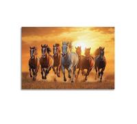 XYSXYCP Wall Art Picture Print Animal Poster Glorious Prairie Horses Modern Family for Living Room Decor 20x30inch(50x75cm)