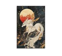 XYSXYCP Wall Art Picture Print Animal Poster The Celestial Dance of The Kirin (5) Modern Family for Living Room Decor 20x30inch(50x75cm)