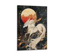 XYSXYCP Wall Art Picture Print Animal Poster The Celestial Dance of The Kirin (5) Modern Family for Living Room Decor 16x24inch(40x60cm)