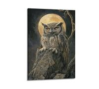 XYSXYCP Wall Art Picture Print Animal Poster The Wise Owl - Enlightenment Personified Through Renaissance Art (1) Modern Family for Living Room Decor 08x12inch(20x30cm)