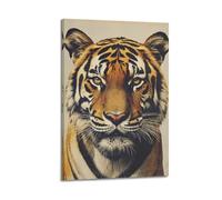 XYSXYCP Wall Art Picture Print Animal Poster Vintage, Fierce Bengal Tiger (4) Modern Family for Living Room Decor 24x36inch(60x90cm)