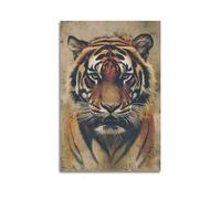 XYSXYCP Wall Art Picture Print Animal Poster Vintage, Fierce Bengal Tiger (6) Modern Family for Living Room Decor 16x24inch(40x60cm)