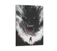 XYSXYCP Wall Art Picture Print Anime Poster 'Attack on Titan' - Eren Yeager's Rage Against The Titans Modern Family for Living Room Decor 16x24inch(40x60cm)