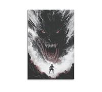 XYSXYCP Wall Art Picture Print Anime Poster 'Attack on Titan' - Eren Yeager's Rage Against The Titans Modern Family for Living Room Decor 20x30inch(50x75cm)