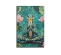 XYSXYCP Wall Art Picture Print Art Animals Yoga Class With Contortionist Snakes Meditating Sloths Modern Family for Living Room Decor 08x12inch(20x30cm)