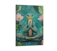 XYSXYCP Wall Art Picture Print Art Animals Yoga Class With Contortionist Snakes Meditating Sloths Modern Family for Living Room Decor 08x12inch(20x30cm)