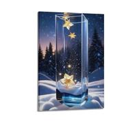 XYSXYCP Wall Art Picture Print Art Poster - Enchanting Glass Vase Flowers Modern Family for Living Room Decor 08x12inch(20x30cm)