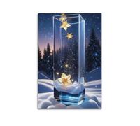 XYSXYCP Wall Art Picture Print Art Poster - Enchanting Glass Vase Flowers Modern Family for Living Room Decor 16x24inch(40x60cm)