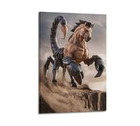 XYSXYCP Wall Art Picture Print Art Poster Fantasy Horse Scorpion Monster Modern Family for Living Room Decor 08x12inch(20x30cm)
