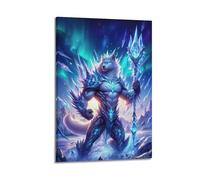 XYSXYCP Wall Art Picture Print Art Poster Ice Wolf Warrior Modern Family for Living Room Decor 24x36inch(60x90cm)