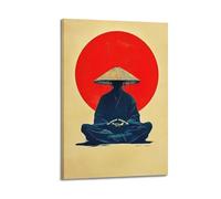 XYSXYCP Wall Art Picture Print Art Poster Japanese Zen Figure Modern Family for Living Room Decor 24x36inch(60x90cm)