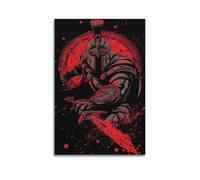XYSXYCP Wall Art Picture Print Art Poster Sharp Red Shadow Spartan Warrior Modern Family for Living Room Decor 16x24inch(40x60cm)