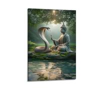 XYSXYCP Wall Art Picture Print Cambodia Buddha And Snake Buddhist Religious Poster Modern Family for Living Room Decor 12x18inch(30x45cm)