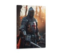 XYSXYCP Wall Art Picture Print Christian Culture Poster Handsome Crusaders in The Sun Modern Family for Living Room Decor 24x36inch(60x90cm)