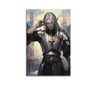 XYSXYCP Wall Art Picture Print Christian Knights Poster Art Handsome Knight Modern Family for Living Room Decor 16x24inch(40x60cm)