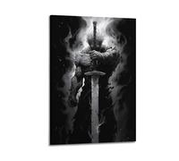 XYSXYCP Wall Art Picture Print Christian Knights Poster of A Mighty And Handsome Paladin Modern Family for Living Room Decor 12x18inch(30x45cm)