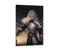 XYSXYCP Wall Art Picture Print Christian Knights Poster Retro Painting Handsome Knight Modern Family for Living Room Decor 08x12inch(20x30cm)