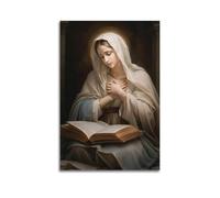 XYSXYCP Wall Art Picture Print Christian Poster Devout Virgin Mary Reading Modern Family for Living Room Decor 12x18inch(30x45cm)