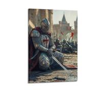 XYSXYCP Wall Art Picture Print Christian Religion Culture Poster Crusader Sitting in The Crowd Modern Family for Living Room Decor 08x12inch(20x30cm)
