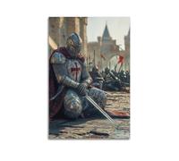 XYSXYCP Wall Art Picture Print Christian Religion Culture Poster Crusader Sitting in The Crowd Modern Family for Living Room Decor 16x24inch(40x60cm)