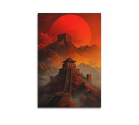 XYSXYCP Wall Art Picture Print City Poster Sun Rising Eastern City Modern Family for Living Room Decor 24x36inch(60x90cm)