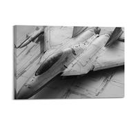 XYSXYCP Wall Art Picture Print Detailed Military Poster of Fighter Jet, Minimalist Design, High - Detail Aircraft Print Modern Family for Living Room Decor 08x12inch(20x30cm)