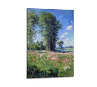 XYSXYCP Wall Art Picture Print Landscape Oil Painting Poster. Beautiful View of Nature And Trees on A Sunny Day Modern Family for Living Room Decor 24x36inch(60x90cm)