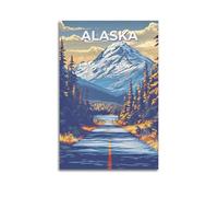XYSXYCP Wall Art Picture Print Travel Poster Grand Alaska Modern Family for Living Room Decor 24x36inch(60x90cm)