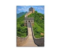 XYSXYCP Wall Art Picture Print Travel Poster Lush Green Great Wall Modern Family for Living Room Decor 20x30inch(50x75cm)