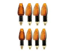XYSZQJZYP Motorcycle Stop Tail Light 12V Motorcycle Turn Signal Lights 14LED Amber Light Blinker Indicator Rear Tail