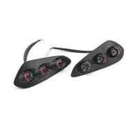 XYSZQJZYP Motorcycle Stop Tail Light 1pair For S1000RR Bright Motorcycle in-Tail LED Integrated Tail Light For 2023 2024 Turn Signal Black red blue