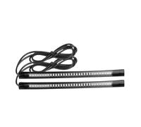 XYSZQJZYP Motorcycle Stop Tail Light 2Pcs 20.5cm Flexible Motorcycle LED Strip 12V Turn Signal DRL Brake Driving Lights Tailight Yellow Red