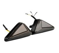 XYSZQJZYP Motorcycle Stop Tail Light 2PCS Universal Motorcycle LED Turn Signals Light Triangle Flush Mount Blinker Flashing Motorbike Daylight Indicators Lamp
