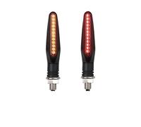 XYSZQJZYP Motorcycle Stop Tail Light Motorcycle Turn Signal Indicator Lights Front Rear Day Running Light Flowing Sequential Lamp Red Brake Stop Lamps
