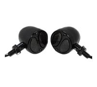 XYSZQJZYP Motorcycle Stop Tail Light Universal Motorcycle 10mm Front Rear Vintage Turn Signal LED Retro Indicator Light For Chopper For Boober