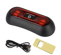 XYSZQJZYP Motorcycle Stop Tail Light With Switch Motorcycle Taillights On Helmets LED Indicator Warning Blinker Cordless Strobe Lights Signal Lamps